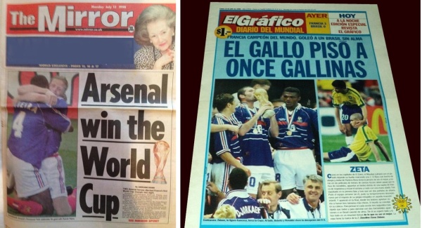 مونديال و مانشيت 13 يوليو 1998 الديك ضرب 11 دجاجة مونديال و مانشيت 13 يوليو 1998 الديك ضرب 11 دجاجة