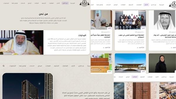 أكثر من ربع مليون مشاهدة لموقع نادي الثقافي العربي بالشارقة أكثر من ربع مليون مشاهدة لموقع نادي الثقافي العربي بالشارقة