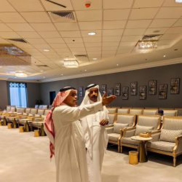 جولة تفقدية إستعدادا للمعارض الفنية بمناسبة اليوم الوطني السعودي ال96