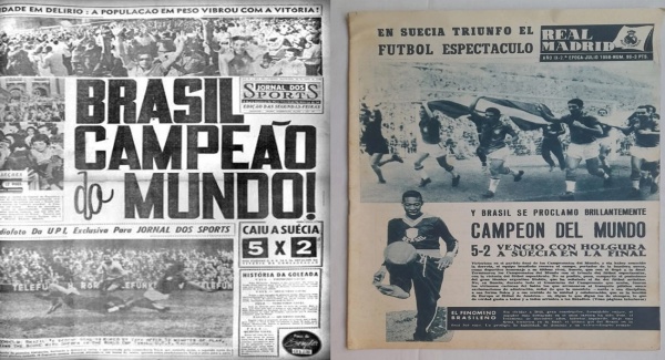 مونديال و مانشيت يوليو 1958 كرة القدم الاستعراضية انتصرت في السويد مونديال و مانشيت يوليو 1958 كرة القدم الاستعراضية انتصرت في السويد
