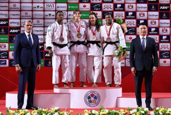 بحصاد 3 ميداليات جودو الإمارات ي تو ج بذهبية منغوليا جراند سلام