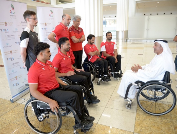 المهيري يستقبل منتخب سلة الكراسي المتحركة المهيري يستقبل منتخب سلة الكراسي المتحركة