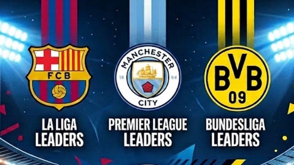 برشلونة وسيتي ودورتموند صدارة مثالية بالعلامة الكاملة