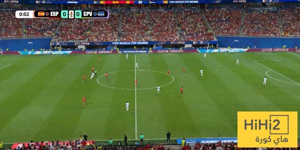 احصائيات نصف ساعة بين إسبانيا والرأس الأخضر في كأس العالم احصائيات نصف ساعة بين إسبانيا والرأس الأخضر في كأس العالم