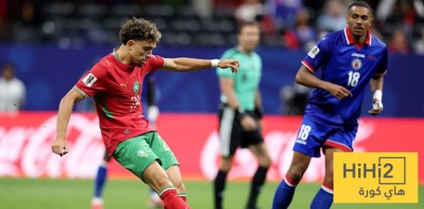 احصائيات الشوط الاول من مباراة المغرب ضد هايتي