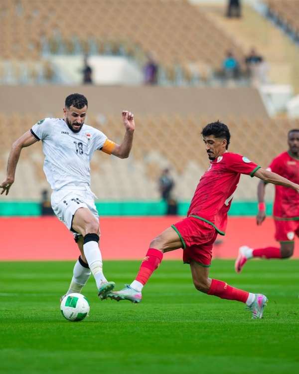 تعادل منتخبي العراق وعمان في المباراة الأولى لـ خليجي 27