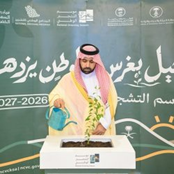 أمير جازان يطلق موسم التشجير الوطني 2026م بالمنطقة