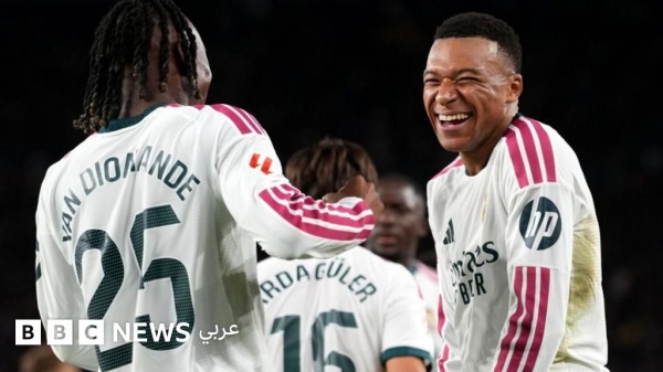 مبابي يحسم الكلاسيكو لريال مدريد بهدفين ويحرم برشلونة من رقم قياسي جديد مبابي يحسم الكلاسيكو لريال مدريد بهدفين ويحرم برشلونة من رقم قياسي جديد