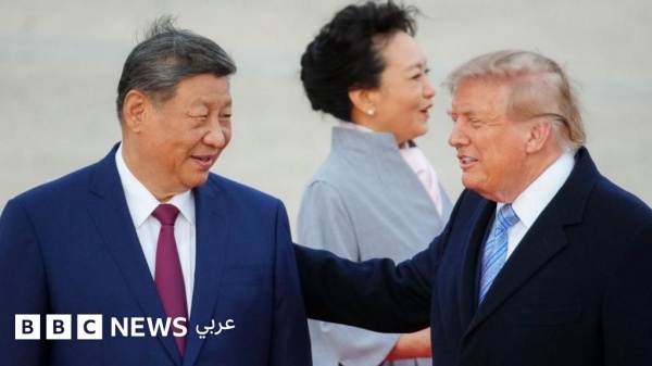 كيف استقبل الرئيس الأمريكي نظيره الصيني كيف استقبل الرئيس الأمريكي نظيره الصيني