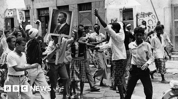 حين أرسل عبد الناصر الجيش المصري إلى اليمن لمواجهة قوات تدعمها السعودية حين أرسل عبد الناصر الجيش المصري إلى اليمن لمواجهة قوات تدعمها السعودية