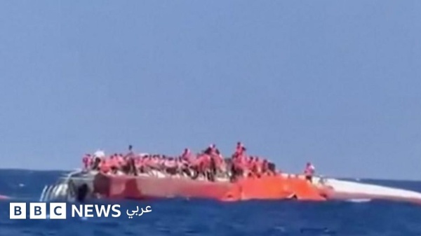 مصرع وفقدان عشرات الأشخاص إثر انقلاب عب ارة قبالة سواحل شمال قبرص