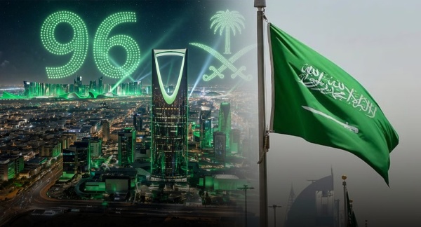 السعودية تحتفل بيومها الوطني الـ96 مسيرة تنمية وحضور دولي السعودية تحتفل بيومها الوطني الـ96 مسيرة تنمية وحضور دولي
