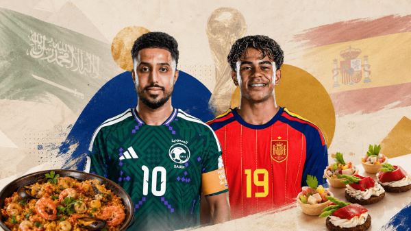 الكبسة أم البايي ا مواجهة سعودية إسبانية على مائدة كأس العالم