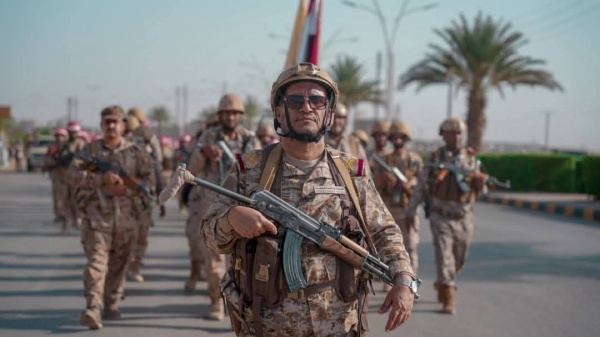 المنطقة العسكرية الثالثة تنفذ مسيرا عسكريا لمسافة 20 كم في مأرب المنطقة العسكرية الثالثة تنفذ مسيرا عسكريا لمسافة 20 كم في مأرب