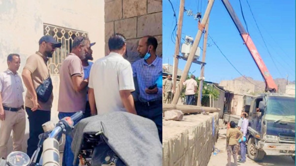 بتوجيهات محافظ الضالع ربط مركز الطوارئ التوليدية بخط الكهرباء الساخن بتوجيهات محافظ الضالع ربط مركز الطوارئ التوليدية بخط الكهرباء الساخن