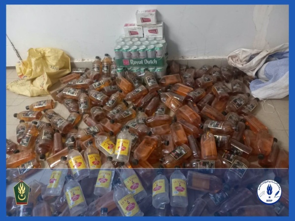 موريتانيا الدرك يضبط كمية معتبرة من المشروبات الكحولية في غابو