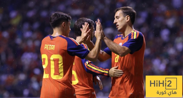 نهاية الشوط الأول بتقدم إسبانيا بهدفين أمام بيرو