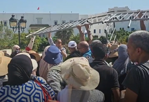 عاجل احتقان في القصبة تدافع بين الأمن والمعطلين من أصحاب الشهائد وتسجيل حالات إغماء عاجل احتقان في القصبة تدافع بين الأمن والمعطلين من أصحاب الشهائد وتسجيل حالات إغماء