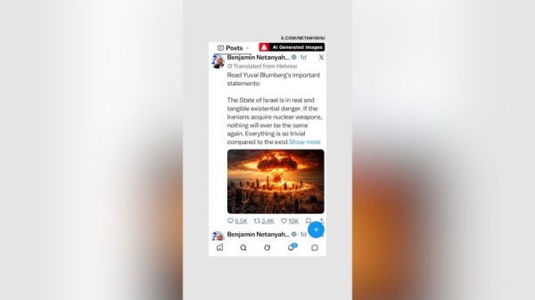 قنبلة نووية تضرب تل أبيب نتنياهو يثير غضب ا بمنشور قبل الانتخابات قنبلة نووية تضرب تل أبيب نتنياهو يثير غضب ا بمنشور قبل الانتخابات
