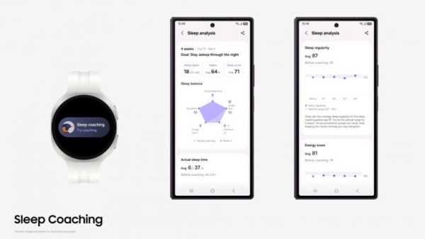 تطبيق samsung health يدعم ميزة التدريب على النوم ويقدم إرشادات أسبوعية مخصصة تطبيق samsung health يدعم ميزة التدريب على النوم ويقدم إرشادات أسبوعية مخصصة