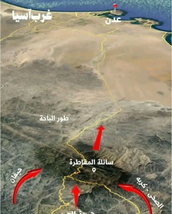 أكثر من نصف مساحة لحج بيد الحوثيين