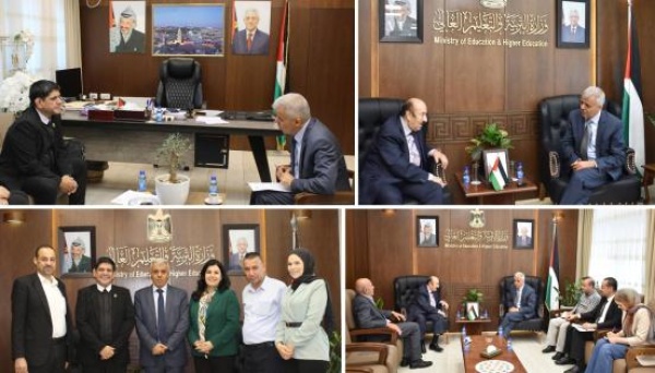 الوزير برهم يبحث مع جامعة بيت لحم وكلية الروضة سبل تجويد مخرجات التعليم الوزير برهم يبحث مع جامعة بيت لحم وكلية الروضة سبل تجويد مخرجات التعليم