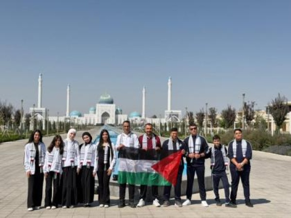 بعثة فلسطين تصل سمرقند للمشاركة في أولمبياد الشطرنج العالمي 2026 بعثة فلسطين تصل سمرقند للمشاركة في أولمبياد الشطرنج العالمي 2026