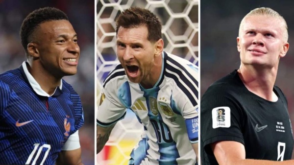 صراع الحذاء الذهبي يشتعل في مونديال 2026 ميسي ومبابي وهالاند في سباق تاريخي صراع الحذاء الذهبي يشتعل في مونديال 2026 ميسي ومبابي وهالاند في سباق تاريخي