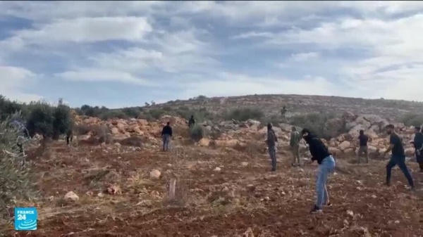 مستوطنون يهاجمون موكبا دبلوماسيا أوروبيا بالضفة الغربية مستوطنون يهاجمون موكبا دبلوماسيا أوروبيا بالضفة الغربية