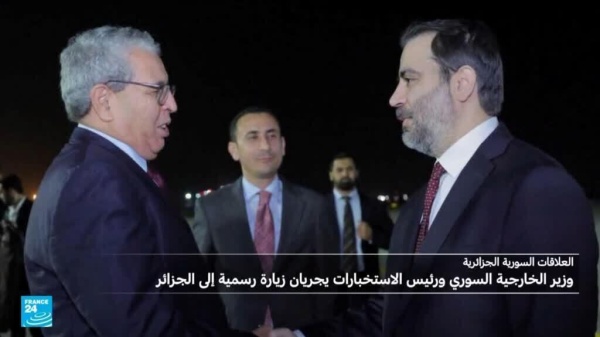 وزير الخارجية السوري أسعد الشيباني ورئيس الاستخبارات يزوران الجزائر