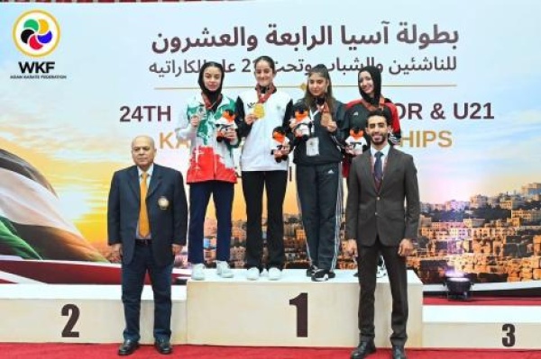 مريم بشارات ت توج بذهبية بطولة آسيا للكاراتيه