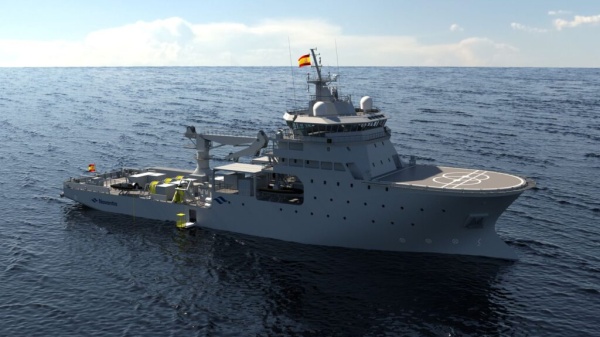 navantia تحتفل بتسمية سفينة الإنقاذ الغواصة bam is