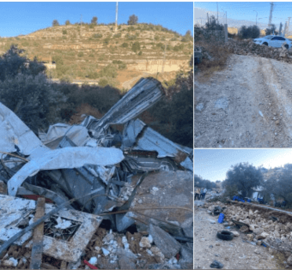 الاحتلال يهدم مسلخا للدواجن في قرية راس كركر غرب رام الله الاحتلال يهدم مسلخا للدواجن في قرية راس كركر غرب رام الله