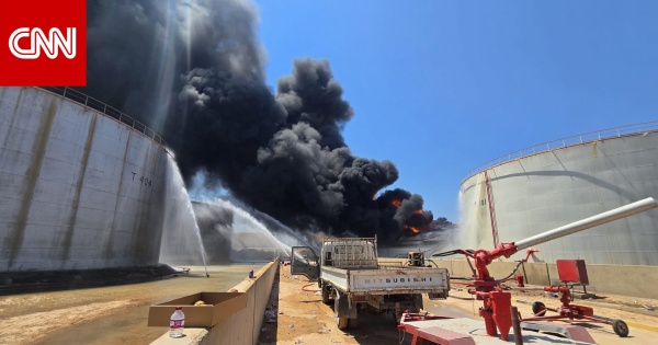 انفجار في محطة كهرباء مدينة الزاوية غرب ليبيا انفجار في محطة كهرباء مدينة الزاوية غرب ليبيا