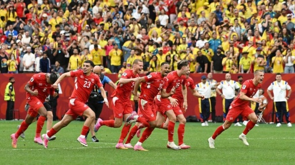 كأس العالم 2026 سويسرا تهزم كولومبيا بركلات الترجيح وتبلغ ربع النهائي كأس العالم 2026 سويسرا تهزم كولومبيا بركلات الترجيح وتبلغ ربع النهائي