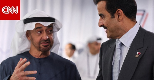 لقطات ترصد محمد بن زايد وتميم بن حمد على هامش قمة مجموعة السبع