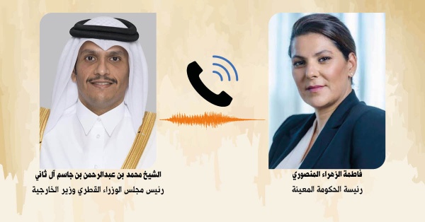 اتصال هاتفي بين رئيس الحكومة القطرية والمنصوري إشادة بالعلاقات المغربية القطرية وبحث سبل تعزيزها