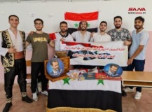 a cuban university presents a collection of pictures and magazines introducing the syrian civilization