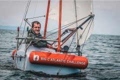 man tests tiny boat he plans to sail across atlantic