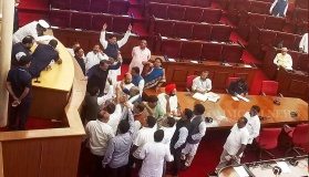 odisha assembly adjourned following ruckus