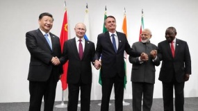 world order shifting from west to east brics forum president tells rt