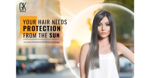your hair needs protection from the sun get familiar with gk hair uv uva protection range
