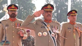 general nadeem raza attends farewell to arms ceremony on eve of retirement