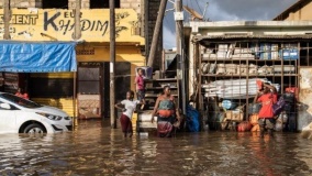 inondations au senegal un mort a dakar