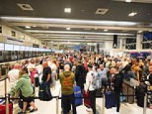 uk airports chaos long queues at manchester bristol and birmingham amid ba heathrow strike threat