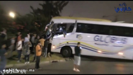 جرحى ومصابون في حادث اصطدام بين حافلتين بمدخل الدار البيضاء(فيديو)
