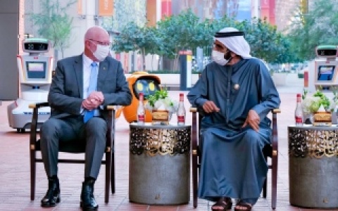 محمد بن راشد يستقبل حاكم عام أستراليا في إكسبو 2020 دبي