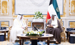 سمو أمير البلاد يستقبل أمين عام مجلس التعاون الخليجي
