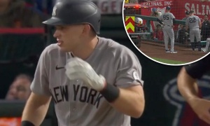 Yankees’ Ben Rice injures person in camera well with foul ball in scary scene
