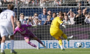 Ex-Premier League boss' goalkeeper son scores twice and rescues draw during comeback